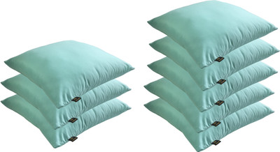 

Lushomes Solid Back Cushion Pack of 8(Turquoise)