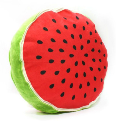 Cosmosgalaxy Fruit Decorative Cushion Pack of 1(Red, Green)