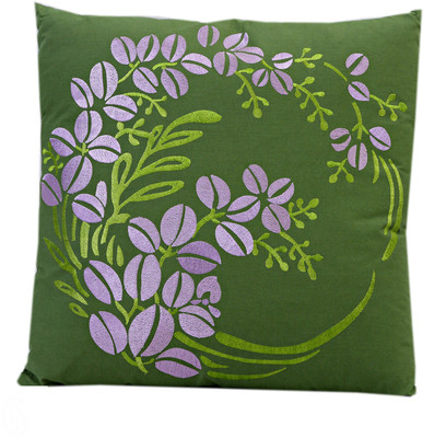 39% OFF on Aapno Rajasthan Polyester Fibre Floral Cushion Pack of 1(Purple, Green) 39% OFF on Aapno Rajasthan Polyester Fibre Floral Cushion Pack of 1(Purple, Green)