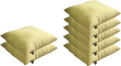 

Lushomes Solid Back Cushion Pack of 7(Lemon Yellow)