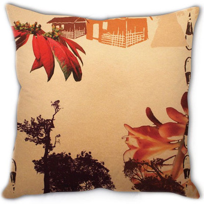 66% OFF on StyBuzz Polyester Fibre Solid Decorative Cushion Pack of 1(White)