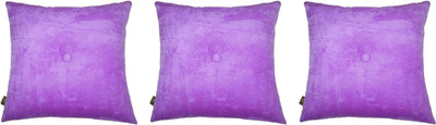 

Lushomes Plain Back Cushion Pack of 3(Purple)