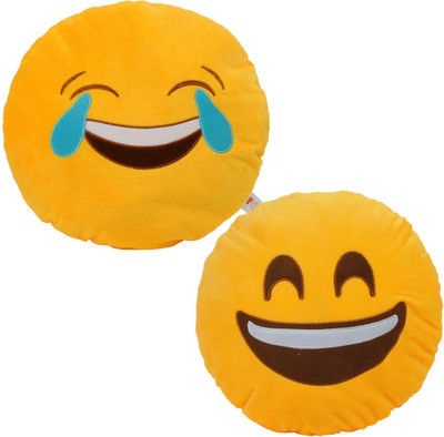 

Cortina Smiley Pillow Set Of 2 -016 - 12 cm(Yellow)