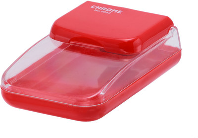 Chrome Sleek Small Pin Clip Dispenser(Red, 100 Pins)
