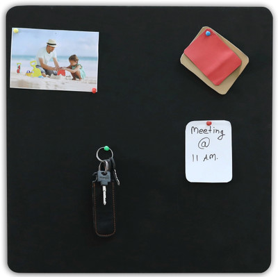 

Marine Pearl Sporty 1.5 x 1.5 Ft Notice Board Pin Board Bulletin Board(Black)