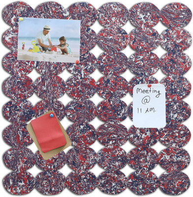 

Marine Pearl Oval 1.5 x 1.5 Ft Pin Board Notice Board Bulletin Board(Multi)