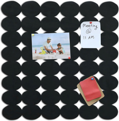 

Marine Pearl Oval 1.5 x 1.5 Ft Pin Board Notice Board Bulletin Board(Black)