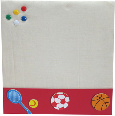 

Kidoz Kidozpinb Cork Bulletin Board(Red)