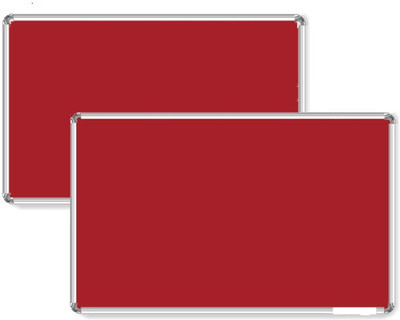 

Bansal Paper Industries 1.5x2 Feet Light Weight Notice Pack of Two Cork Bulletin Board(Red)