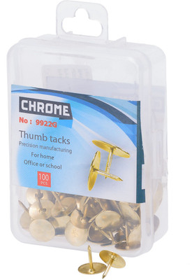 

Chrome Metal, Nickel Platedmetal Pins(Set Of 1000, Golden)