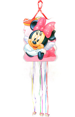 

Funcart Minnie Mouse Pull String Pinata(Pink, Pack of 1)