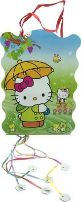 

Funcart Hello kitty umbrella paper pinata khoi bag Pull String Pinata(Multicolor, Pack of 1)