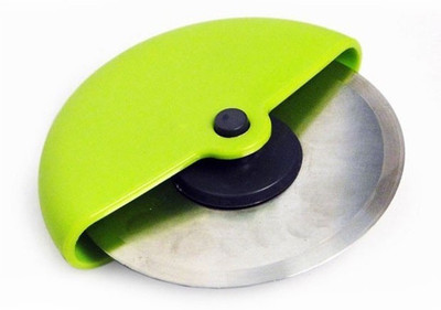 

MK Handheld Wheel Pizza Cutter(Steel), Multicolor