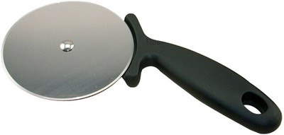 

Quoface Round Stainless Steel Pizza Cutter Rolling Pizza Cutter(Steel), Black