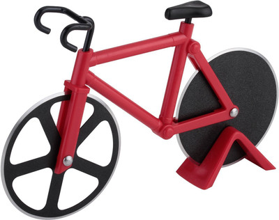 

QUBIC INC Wheel Pizza Cutter(Stainless Steel), Red;black