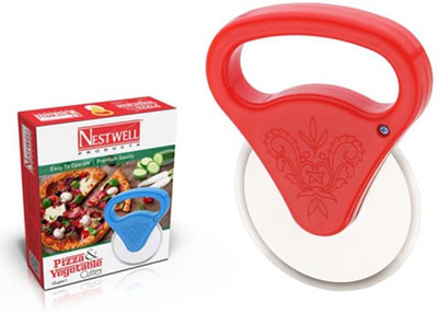 

Nestwell Rolling Pizza Cutter(Stainless Steel Pack of 1), Red