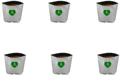 

TrustBasket (INP)Set of 6 Grow Bags Plant Container Set(Plastic)