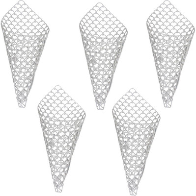 

orchid-tree White Plastic Cone Planter Plant Container Set(Pack of 5, Plastic)