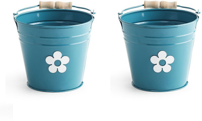

Color Palatte Garden Plant Container Set(Pack of 2, Metal)