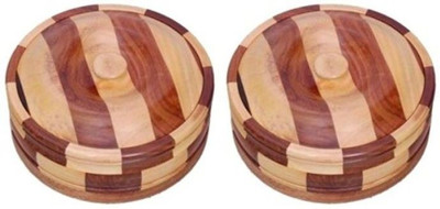 

Onlineshoppee Wooden Chapati Box,Pack Of 2 Plant Container Set(Pack of 2, Wood)