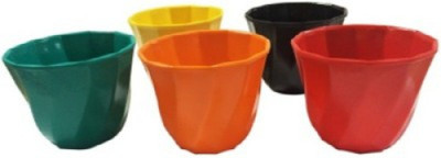 

Planters multicolor 5 pots Plant Container Set(Pack of 5, Plastic)
