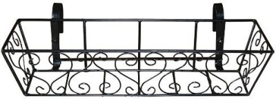 

Minerva Naturals Balcony Railing metal planter Plant Container Set(Metal)