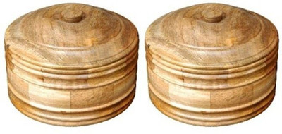 

Onlineshoppee Wooden Handcrafted Chapati Box Plant Container Set(Pack of 2, Wood)
