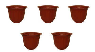 

PLANTERS Plant Container Set(Pack of 5, Plastic)