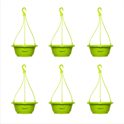 

Planters Green Karishma Hanging Plant Container Set(Pack of 6, Plastic)