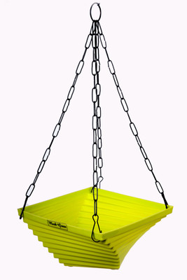 

Mark Green Twister Hanging pots (Pack of 5) Plant Container Set(Pack of 5, Plastic)