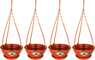 

Easy Gardening 8 Inch Plant Container Set(Pack of 4, Plastic)