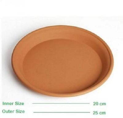 

Minerva Naturals Minerva Naturals - 12 Inch Bottom Tray Terracotta Color (Set Of 5) Plant Container Set(Plastic)