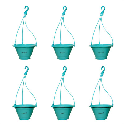 

Planters Sky Blue Nursery Hanging Plant Container Set(Pack of 6, Plastic)