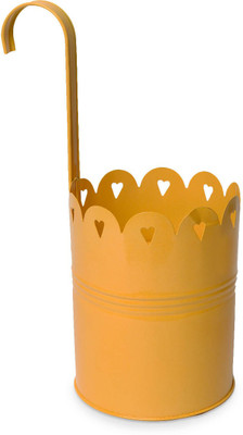 

Color Palatte Plant Container(Metal, External Height - 29 cm cm), Yellow