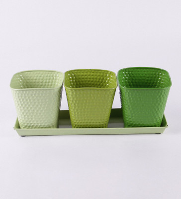 

Green Girgit Plant Container Set(Metal)