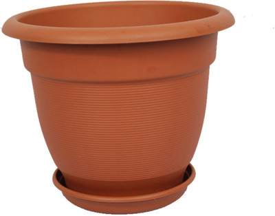 

Easy Gardening 10 Inch Elegance Plant Container Set(Pack of 6, Plastic)