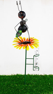 

Green Girgit Plant Container(Metal, External Height - 56 cm), Multicolor