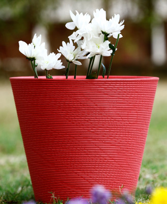 

AGRILABH HOME & KITCHEN GARDEN Plant Container(Plastic, External Height - 29 cm), Red
