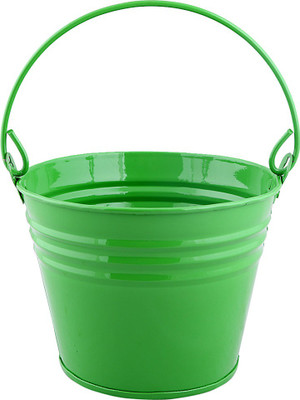 

Green Gardenia Garden Plant Container(Metal, External Height - 12 cm)