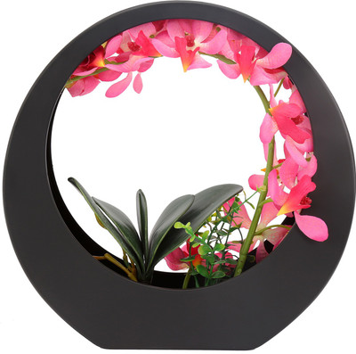 

@home Orchid Bl Plant Container(Plastic, External Height - 29 cm), Pink