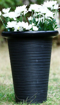

AGRILABH HOME & KITCHEN GARDEN Plant Container(Plastic, External Height - 46 cm), Black