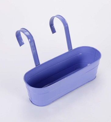 

Green Girgit Plant Container(Metal, External Height - 41 cm), Purple