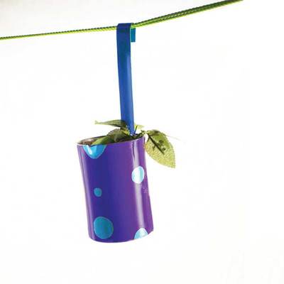 

Poppadum Art Plant Container(Metal, External Height - 35.5 cm), Blue;purple