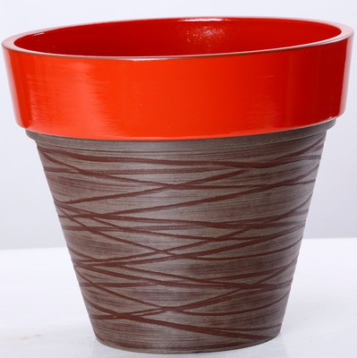 

AGRILABH HOME & KITCHEN GARDEN Plant Container(Plastic, External Height - 30.3 cm), Brown