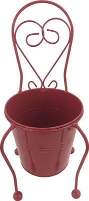 

EZ Life Plant Container(Metal, External Height - 25 cm), Multicolor