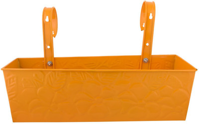 

Green Girgit Plant Container(Metal, External Height - 12.7 cm), Yellow