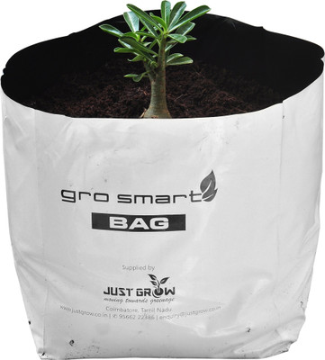 Gro Smart Plant Container(Polythene, External Height - 35 cm), Black;white