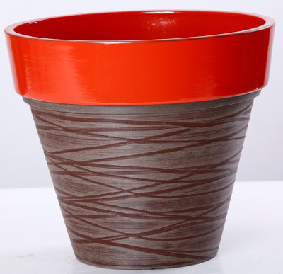 

AGRILABH HOME & KITCHEN GARDEN Plant Container(Plastic, External Height - 17 cm), Brown