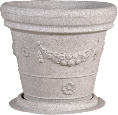 FIXOPAN Plant Container(Plastic, External Height - 28 cm), White