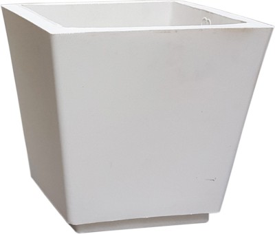 

yuccabe italia Plant Container(Plastic, External Height - 35 cm), White